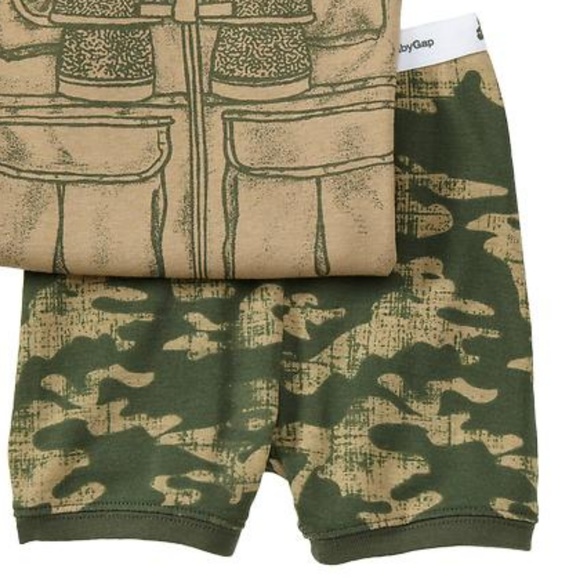 Baby Gap pajamas Jungle Safari Guide Explorer camo - Picture 2 of 2